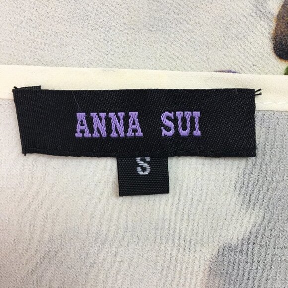 Vinatge Anna Sui Y2K Mini Floral Dress Size Small - Picture 15 of 16